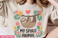 My Spirit Animal PNG, Sloth Sublimation PNG Product Image 2