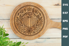 Pumpkin SVG, Fall, Cutting board, Laser cut, Cricut svg Product Image 2