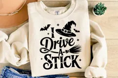 I Drive a Stick Svg | Halloween Svg | Shirt Svg Product Image 2