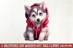 Cute Valentine Dog Clipart, Valentines Day Dog Clipart Product Image 1