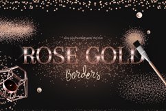 Rose Gold Confetti Clipart Product Image 1