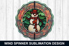 Snowman Stained Glass Wind Spinner Bundle Product Image 2