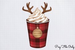 Cute Christmas Coffee Sublimation Clipart PNG Product Image 1