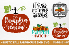 Rustic Fall Farmhouse Sign SVG Product Image 1