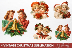 Vintage Christmas Collection Sublimation PNG Product Image 1