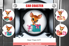 Car Coaster Deer Fawn Gift Product Image 1