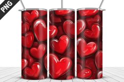 Lovely Hearts Tumbler Design | Valentine&#039;s Day Tumbler Wrap Product Image 1