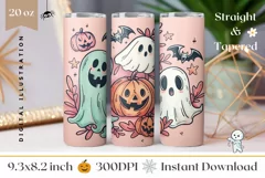 Spooky Halloween Tumbler, Funny Halloween Sublimation Product Image 1