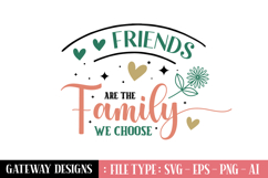 Friends Are The Family We Choose sticker design Product Image 1