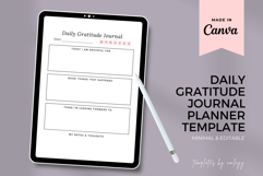 Daily Gratitude Journal Planner Template | Canva Editable Product Image 1