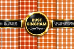 Rust Gingham Digital Papers 04 Variations Product Image 1