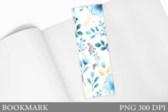 Floral Bookmark Design. Flowers Bookmark Sublimation Product Image 1
