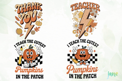 Coquette Teacher Fall Sublimation Clipart Product Image 1
