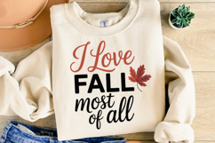 I love Fall most of All Svg | Thanksgiving Svg | Shirt Svg Product Image 2