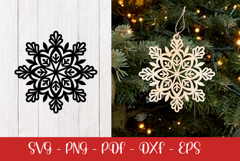 Snowflake laser SVG PNG| Christmas Snowflakes ornament Product Image 2
