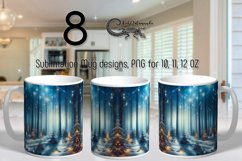 Christmas landscape | Sublimation Mug design bundle, PNG Product Image 1