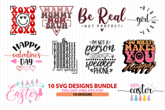 10 Svg Designs Bundle, Easter Svg, Valentine&#039;s Day Svg Product Image 1