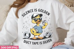 Silence Is Golden PNG, Funny Sarcastic Sublimation Quotes PN Product Image 1