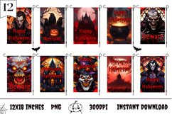 Halloween Garden Flag Bundle Sublimation, Spooky Halloween Product Image 1