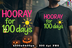 Hooray for 100 Days of School PNG Product Image 2