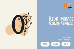 Fleur Mirage Boho Floral Monogram Product Image 1