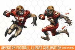 American Football Clipart Sublimation, 4th Of July Product Image 1