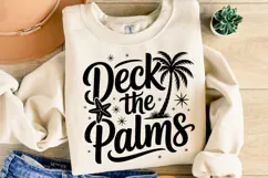 Deck the Palms Svg | Christmas Svg | Shirt Svg Product Image 2