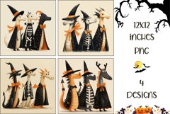 Halloween Backgrounds, Halloween Monsters Digital Papers PNG Product Image 1