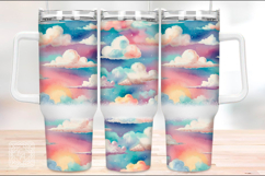 2 Rainbow Celestial Tumbler Sublimation, 40 oz Tumbler Wraps Product Image 3