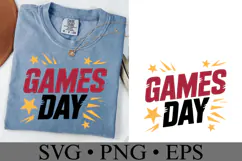 Games Day Svg | Sport Svg | Shirt Svg Product Image 2