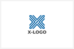 Geometric Letter X Logo Design Vector Product Image 1