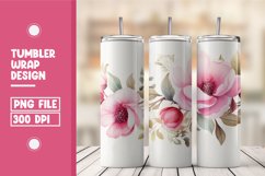 Flower Seamless Pattern Tumbler Warp Design Product Image 1