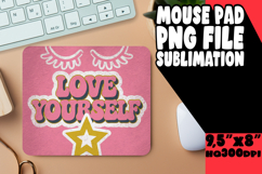 Vibrant mouse pad SUBLIMATION PNG, Woman Eyes Product Image 1