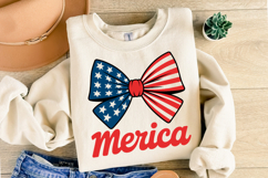 Merica Bow svg | 4th of july Svg | Shirt Svg Product Image 2