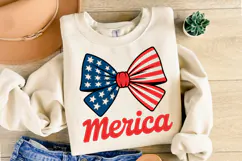 Merica Bow svg | 4th of july Svg | Shirt Svg Product Image 2