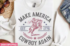 Make America cowboy PNG, 4th Of July Sublimation PNG Product Image 2