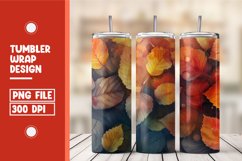 Autumn Leaves Tumbler Wrap Design Product Image 1