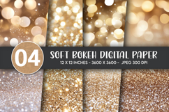 Soft Bokeh Digital Paper Product Image 1