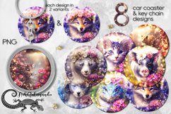 Fantasy Animal | Car coaster &amp; key chain sublimation designs Product Image 1