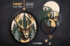 Deer SVG laser cut file for Glowforge Product Image 1