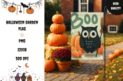 Boo Halloween Garden Flag, Happy Halloween Garden Flag Product Image 1