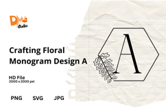 Crafting Floral Monogram Design Product Image 1
