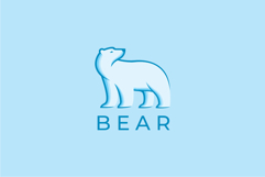 Polar Bear Logo Design Vector Illustration Product Image 1