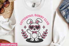Cottontail bunny club PNG, Easter Sublimation PNG Product Image 2