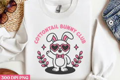 Cottontail bunny club PNG, Easter Sublimation PNG Product Image 2