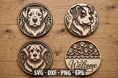 Welcome Door Hanger Cut File for Cricut &amp; Laser Product Image 2