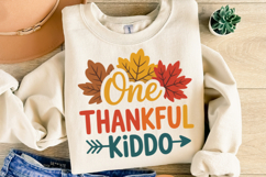 One Thankful Kiddo Svg | Thanksgiving Svg | Shirt Svg Product Image 2