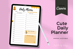 Cute Bee-Themed Daily Planner Template | Editable Canva Product Image 2