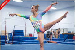 Womens Gymnastics Leotard Mockup Product Image 1