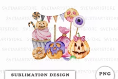 Halloween Pumpkin sweet party PNG Product Image 1
